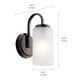Kennewick One Light Wall Sconce (55085OZ)