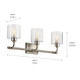 Harvan Three Light Bath (55107SN)