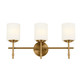 Ali Three Light Bath in Brushed Natural Brass (12-55142BNB)