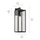 Branner One Light Outdoor Wall Mount in Olde Bronze (12-59113OZ)