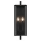 Kroft Two Light Outdoor Wall Mount in Textured Black (12-59133BKT)