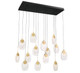 Castelo LED Chandelier in Matte Black (541-12294-02)