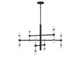 Lighting One E - V6-L1-6731-12-89 - 12 Light Chandelier - Kingsburg - Matte Black