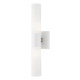 Livex Lighting - 10102-13 - Two Light Vanity - Aero - Textured White w/ Antique Brass