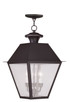 Livex Lighting - 2170-07 - Three Light Outdoor Pendant - Mansfield - Bronze