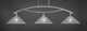 Toltec Lighting - 873-BN-411 - Three Light Billiard Bar - Bow - Brushed Nickel