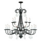 Livex Lighting - 40879-92 - 15 Light Foyer Chandelier - Daphne - English Bronze