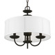 Brookdale Three Light Pendant in Black (107-42983-04)
