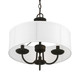 Brookdale Three Light Pendant in Black (107-42983-04)