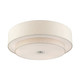 Meridian Six Light Semi Flush Mount in Brushed Nickel (107-45849-91)