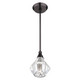 Brussels One Light Pendant in Black Chrome (107-47071-46)