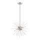 Livex Lighting - 48824-91 - Six Light Chandelier - Uptown - Brushed Nickel