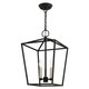 Devone Three Light Convertible Semi Flush/Lantern (49433-04)