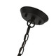 Devone Four Light Chandelier in Black w/Brushed Nickel (107-49434-04)