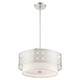 Calinda Four Light Chandelier in Brushed Nickel (107-49865-91)
