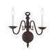 Livex Lighting - 5002-07 - Two Light Wall Sconce - Williamsburgh - Bronze