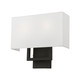 Pierson Two Light Wall Sconce in Black (107-50990-04)