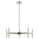 Livex Lighting - 51175-91 - Five Light Chandelier - Copenhagen - Brushed Nickel w/ Bronzes