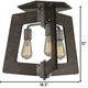 Lofty Three Light Ceiling Mount (268S03SL)