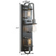 Lofty Three Light Wall Sconce (268W03SL)
