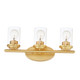 Maxim - 10213CLSBR - Three Light Bath Vanity - Corona - Satin Brass