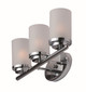 Corona Three Light Bath Vanity in Satin Nickel (16-10213FTSN)