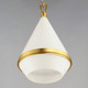Giza One Light Pendant in Satin Brass (16-10374WTSBR)