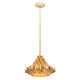 Varaluz - 369P04AGCB - Four Light Pendant - Totally Tubular - Antique Gold/Carbon Black