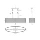 Jacob's Ladder Six Light Linear Pendant (391N06FG)
