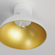 Dawn One Light Flush Mount in White/Satin Brass (16-12040WTSBR)