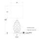 Takko One Light Table Lamp (397T01AADBR)