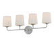 Maxim - 12094SWSN - Four Light Bath Vanity - Bristol - Satin Nickel