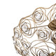 Ethereal Rose Three Light Semi-Flush Mount