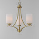 Deven Three Light Chandelier in Satin Brass (16-20033SWSBR)