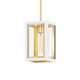 Maxim - 30051CLWTGLD - One Light Outdoor Pendant - Neoclass - White/Gold