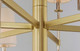 Uptown Eight Light Chandelier in Satin Brass / Polished Nickel (16-32398OFSBRPN)