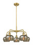 Innovations - 516-5CR-BB-G96 - Five Light Chandelier - Ballston - Brushed Brass