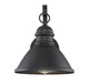 Moutd One Light Outdoor Wall Sconce in Matte Black (446-M50016BK)