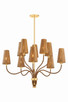 Hudson Valley - 1640-AGB - Ten Light Chandelier - Atwood - Aged Brass
