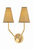 Hudson Valley - 2452-AGB - Two Light Wall Sconce - Buskirk - Aged Brass