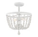 Meridian - M60028DW - Two Light Semi-Flush Mount - Msemi - Distressed Wood