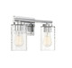 Mbath Two Light Bathroom Vanity Light in Chrome (446-M80037CH)