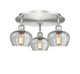 Innovations - 516-3C-SN-G92 - Three Light Semi-Flush Mount - Ballston - Satin Nickel