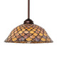 Meyda Tiffany - 102299 - One Light Pendant - Tiffany Fishscale - Mahogany Bronze