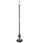 Meyda Tiffany - 11884 - One Light Floor Base - Urn Handle - Mahogany Bronze/White Onyx