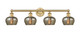 Innovations - 616-4W-BB-G96 - Four Light Bath Vanity - Edison - Brushed Brass