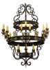 Meyda Tiffany - 136480 - 24 Light Chandelier - Santino - Mahogany Bronze