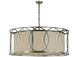 Meyda Tiffany - 141660 - Four Light Pendant - Cilindro - Nickel