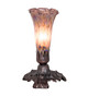 Meyda Tiffany - 14358 - One Light Accent Lamp - Purple Iridescent - Mahogany Bronze