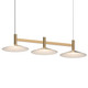 Sonneman - 1783.14-CON - LED Linear Pendant - Systema Staccato - Brass Finish